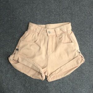 Women’s High-Waist Peach Shorts